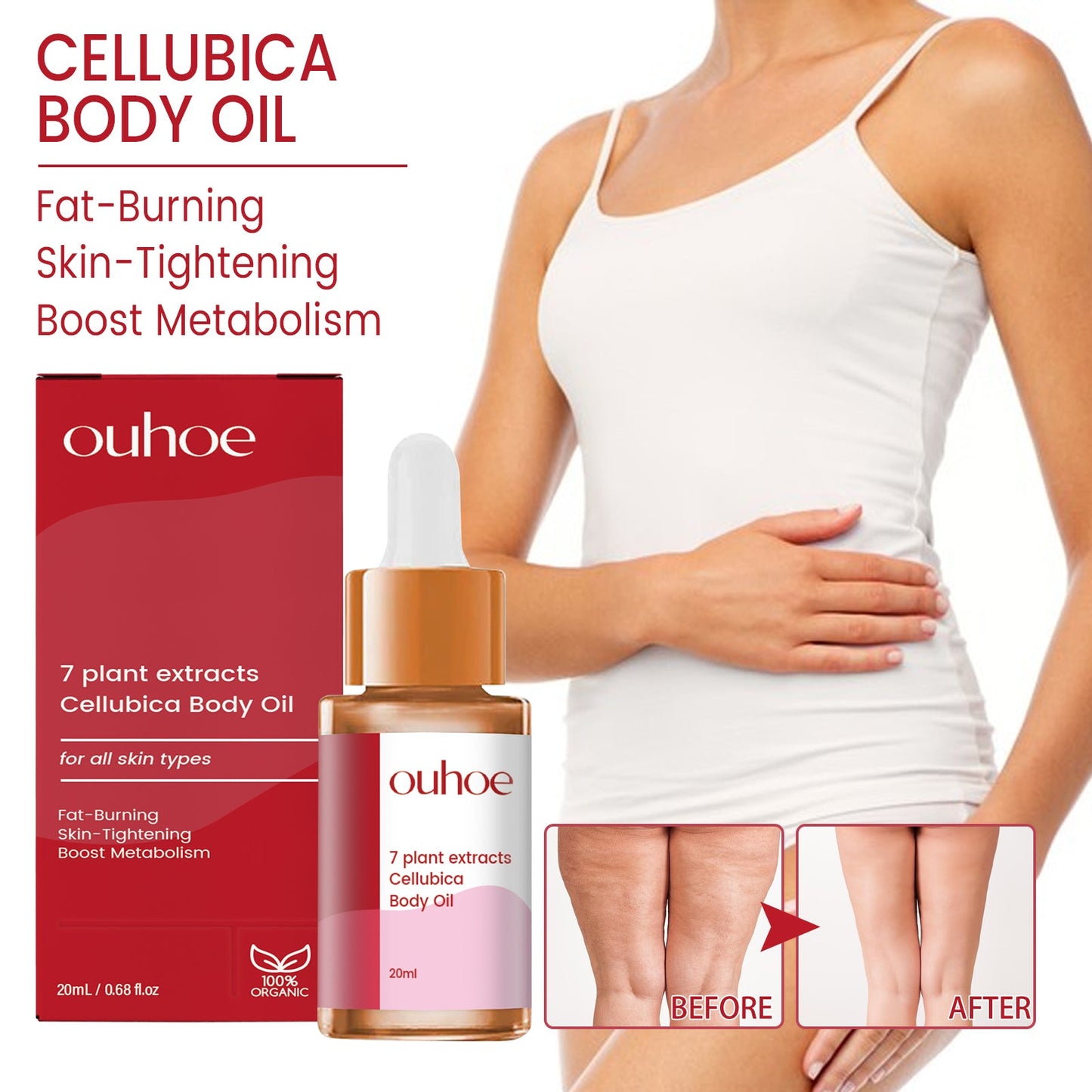 Herbal Body Oil for Moisturizing and Skin Firming