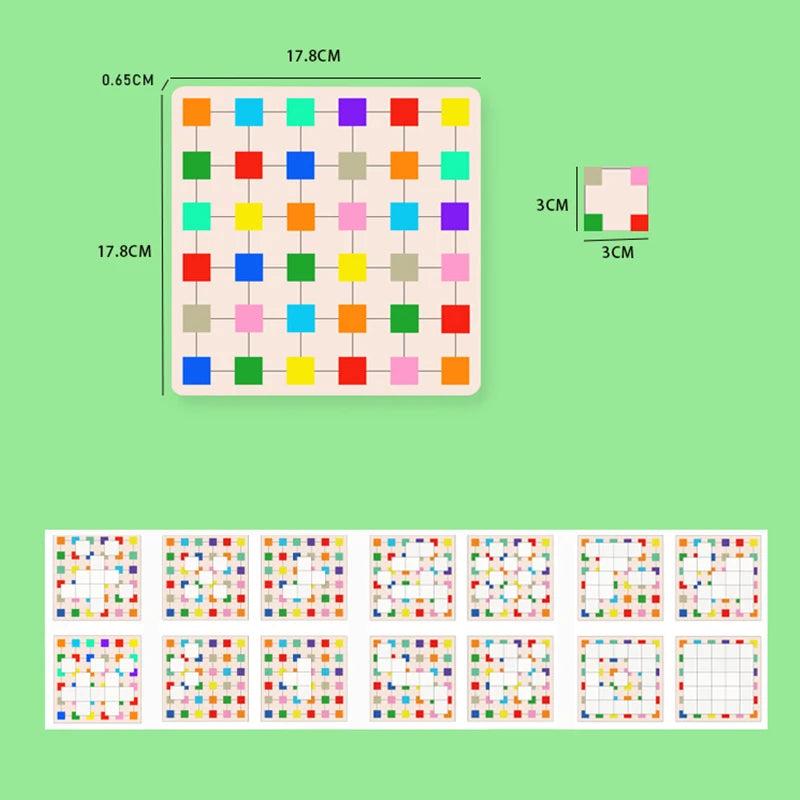 Color block capture puzzle children's early education color cognition building block assembly toy - Korvel