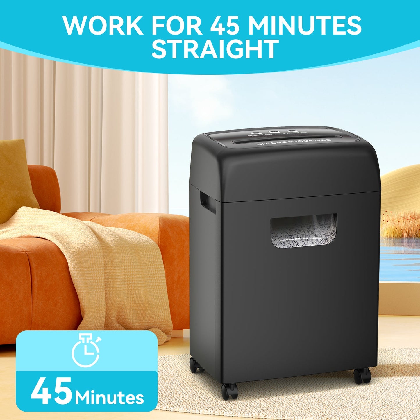 High Security Low Noise Cross Cut Paper Shredder
