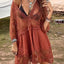 Sexy lace loose beach vacation hooded skirt bikini jacket swimsuit women - Korvel