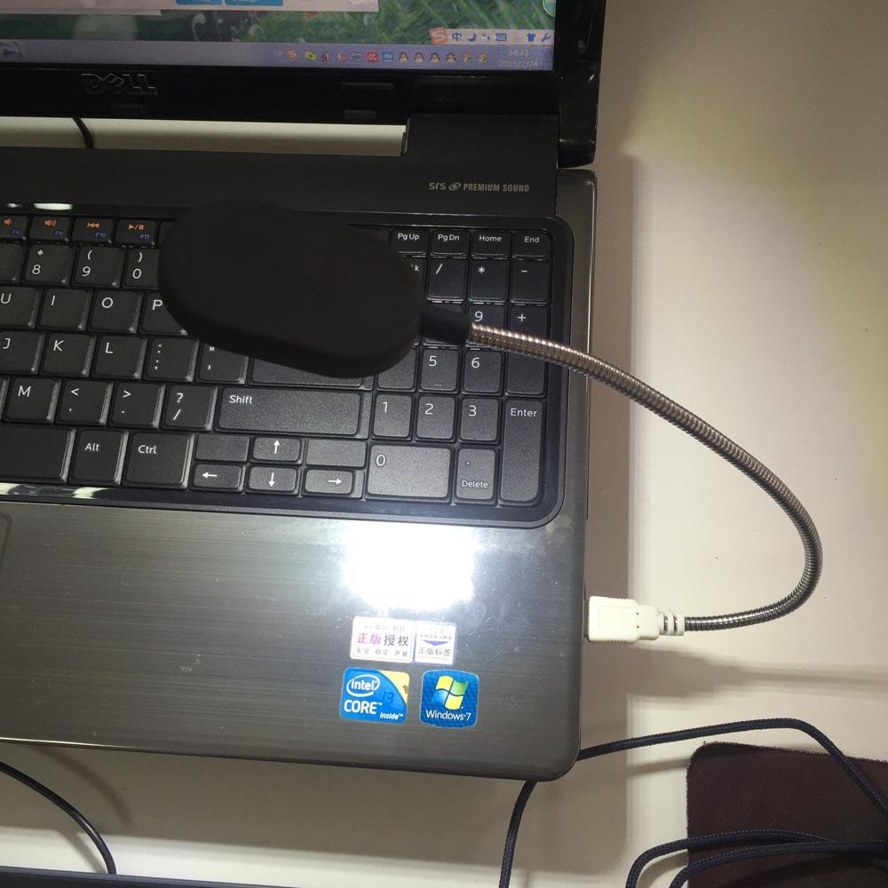 Ultra Bright 15 LED Flexible 35.2cm Mini Computer USB Work Light Lamp Flashlight For PC Laptop Convenient for Reading - Korvel