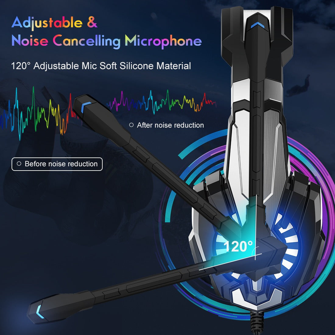 Auriculares de Juegos Esports S9 con Diseño Luminiscente
