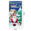 New Christmas Door Curtains, Flags, Outdoor Photography, Santa Claus and Puppies, Background Decoration, Hanging Cloth - Korvel