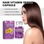 Cápsulas Esenciales de Aceite para el Cuidado del Cabello Púrpura