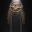 New Tassel Hair Chain Bridal Headpiece for Women Rave Accessories Stage Rhinestone Geometric Head Chain Hat Jewelry Gifts - Korvel