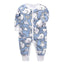 Newborn Footed Pajamas Zipper Girl and Boy Romper Long Sleeve Jumpsuit Cotton Solid White Fashion 0-24 Months Baby Clothes - Korvel