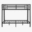 Metal Full XL over Queen Bunk Bed - Space-Saving Design
