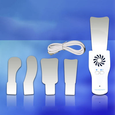 Dental Lighted Anti-Fog Mirror Set Stainless Steel Mirror Orthodontic Photo Instrument With Lighted Mirror Handle - Korvel