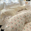French Romantic Lace Washed Cotton Bed Sheet Set