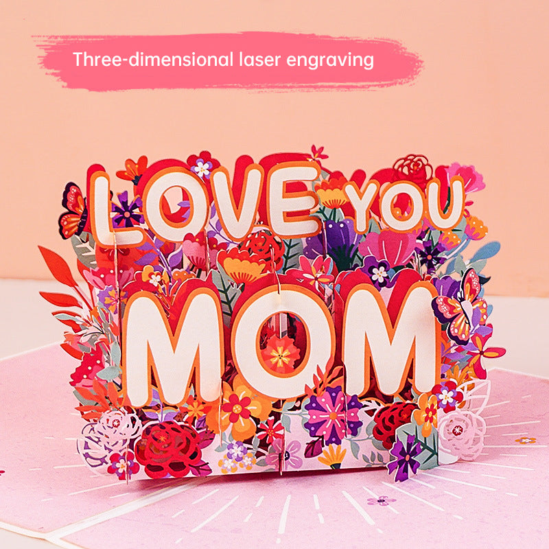 3D Paper-Cut Mother's Day Card: A Creative & Heartfelt Gift for Mom - Korvel
