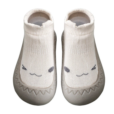 Soft Sole Baby Floor Shoes with Socks for First Steps