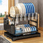 Kitchen drainage rack bowl and dish rack bowl and dish storage rack household utensils knives and forks storage rack - Korvel
