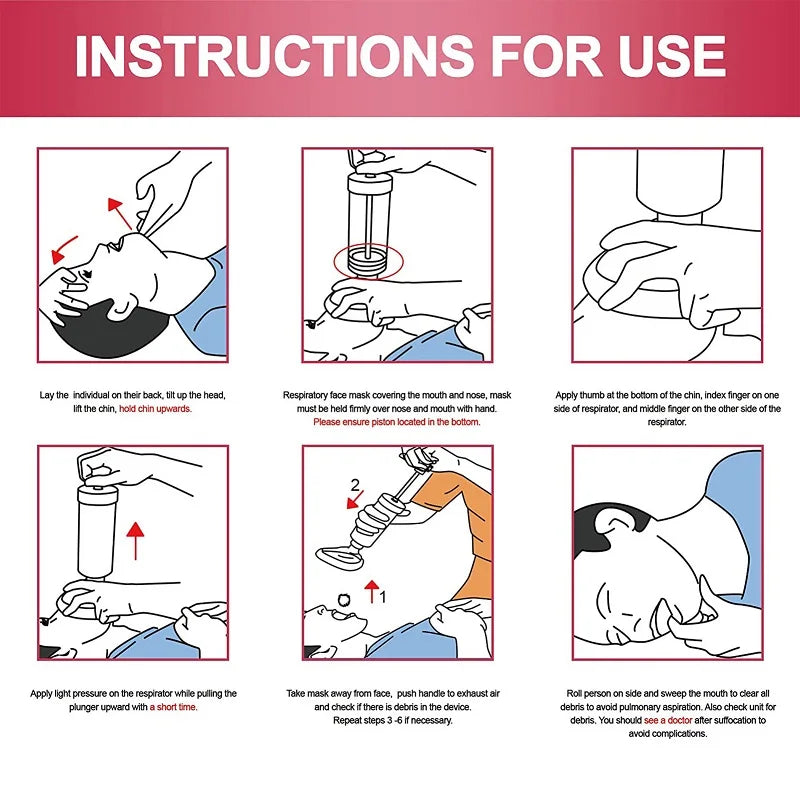 Respiratory trainer suffocation emergency airway assistance equipment - Korvel