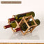 Elegante soporte de vino de madera para un almacenamiento con estilo