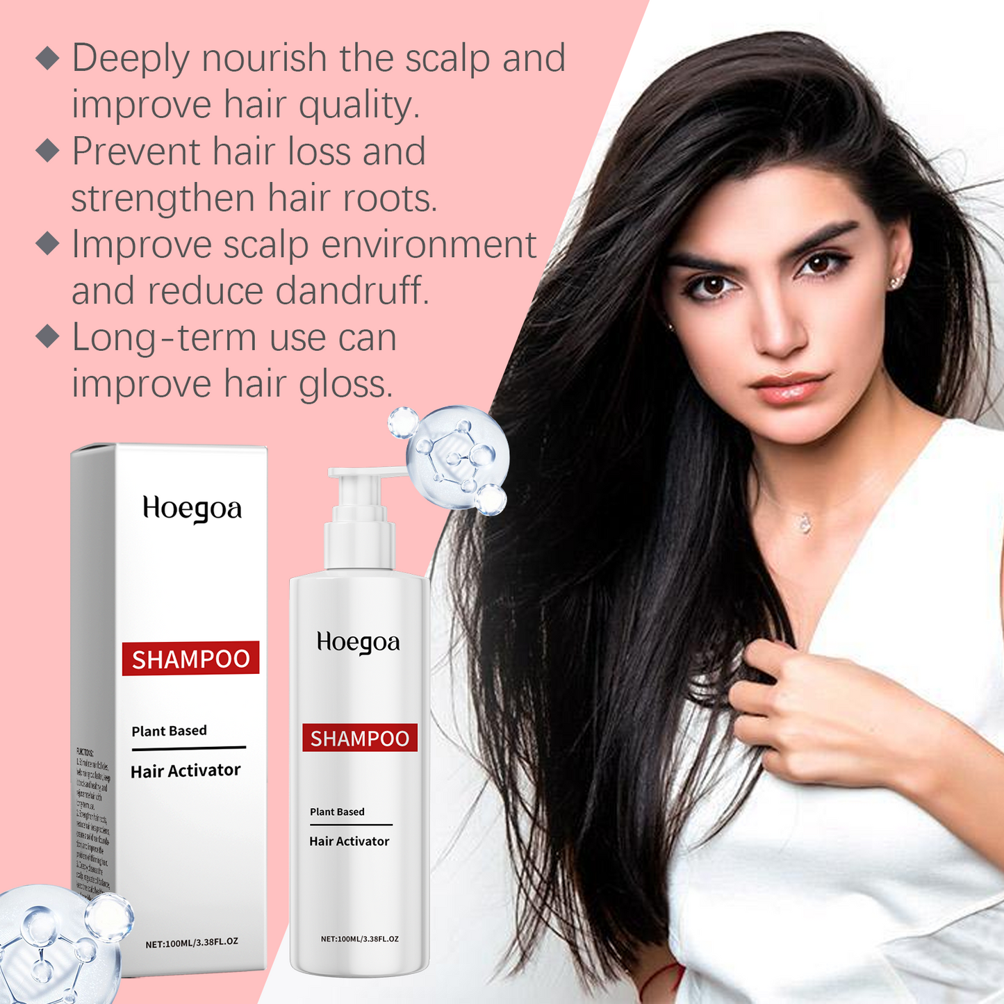 Repair Shampoo Nourishes Scalp, Hydrates Hair, Strengthens Hair, Fluffs And Refreshes Hair - Korvel