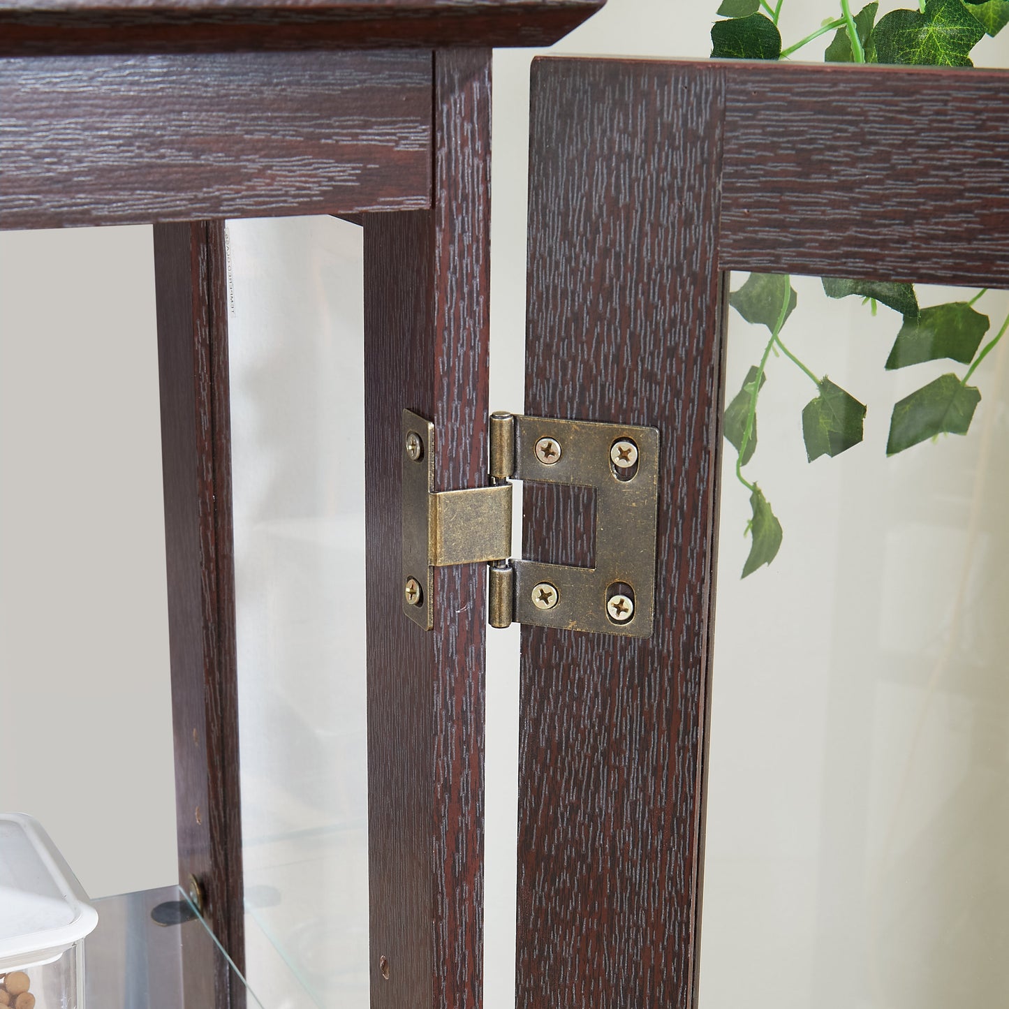 Elegant Dual Door Curio Cabinet with Adjustable Shelves