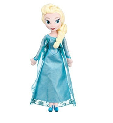 Jouet en peluche glacé et enneigé - Poupées Elsa et Anna