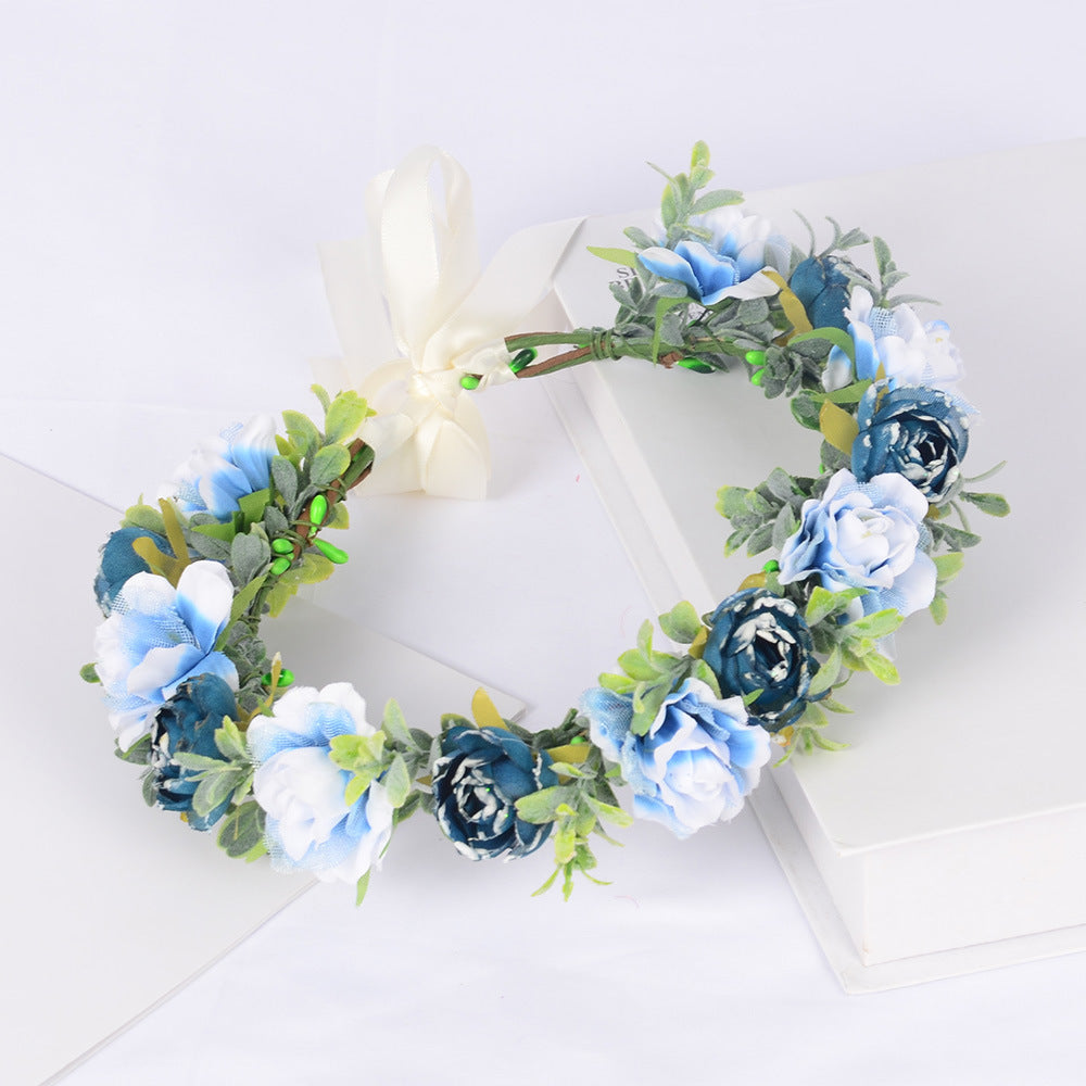 Couronne de Fleurs Artisanale pour Mariée