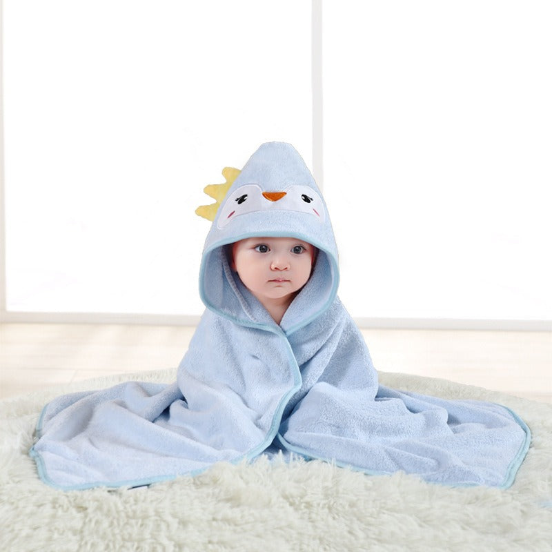wholesale child baby cartoon animal face elephant hooded towel newborn - Korvel