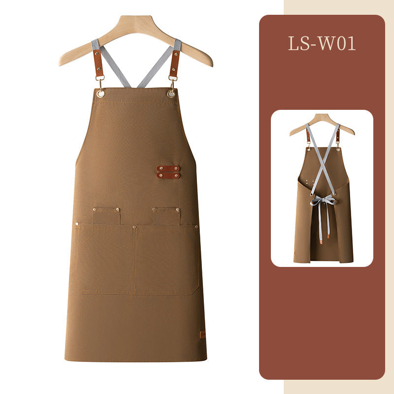 Waterproof apron customized logo printing for catering - Korvel