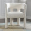 Beige Contemporary Fabric Upholstered Accent Chair