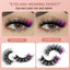 7 Paires de Faux Cils Épais en Mouton Imitation Multicolores à Plusieurs Couches