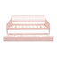 Full Size Pink Daybed with Trundle and Support Legs
