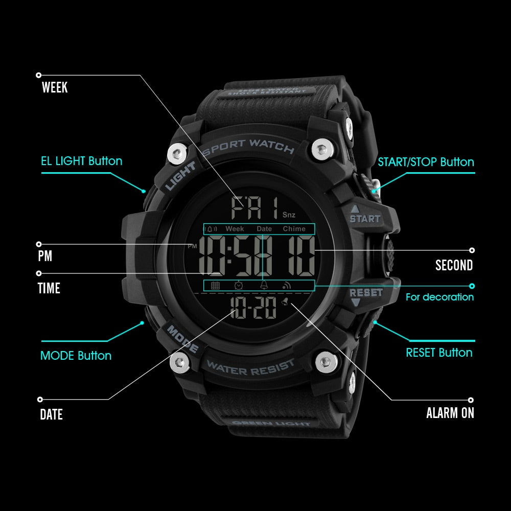 Reloj Deportivo SKMEI 1384 con Cronómetro para Hombres