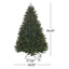Norway Hinged Christmas Tree - 7 ft with 2231 Tips