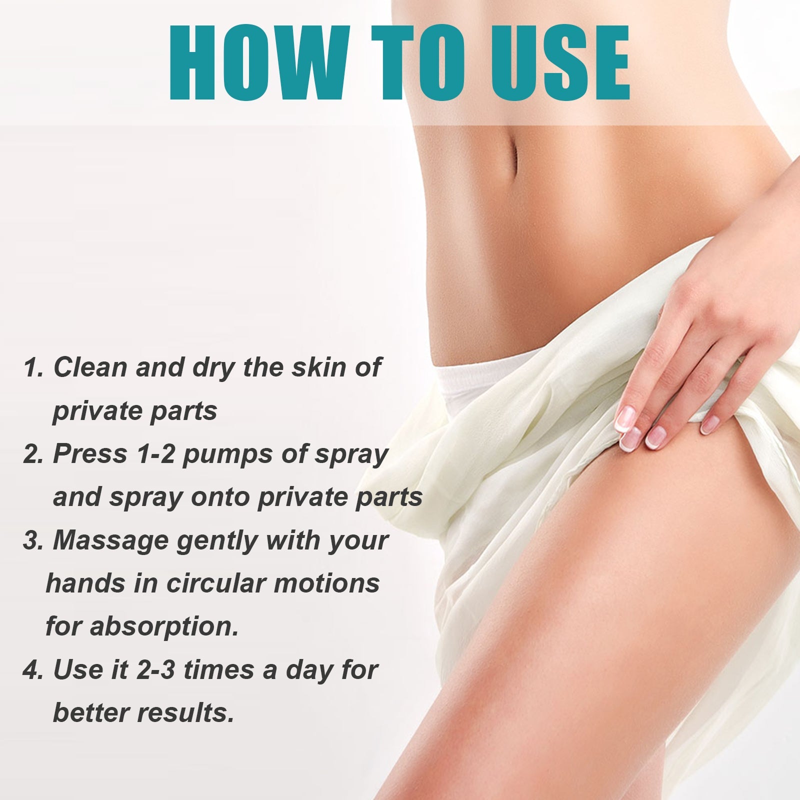 Feminine Care Spray Relieves Itching And Discomforts Clean Body Odor Gentle Care For Feminine Skin - Korvel