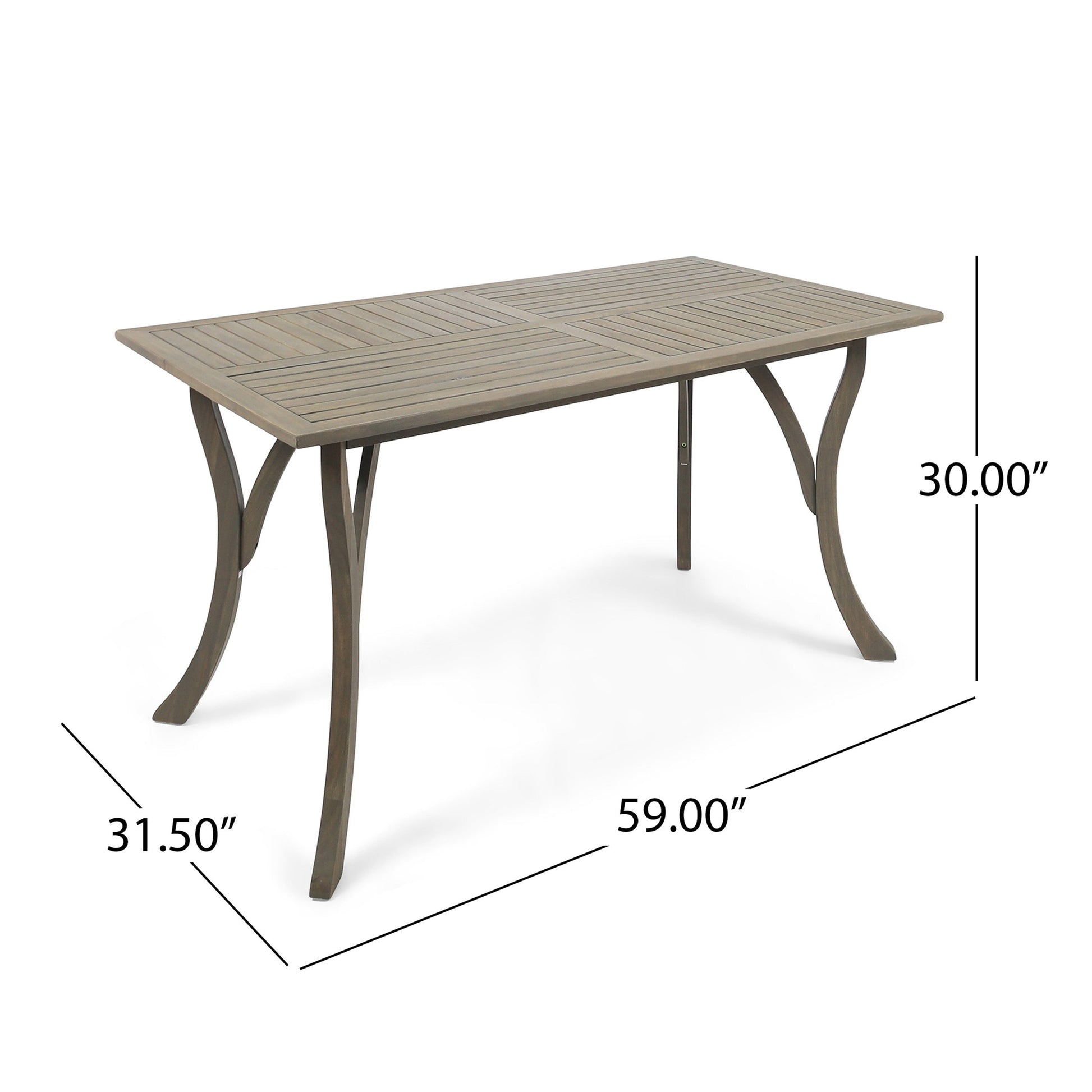 ECTANGULAR WOOD TABLE - Korvel