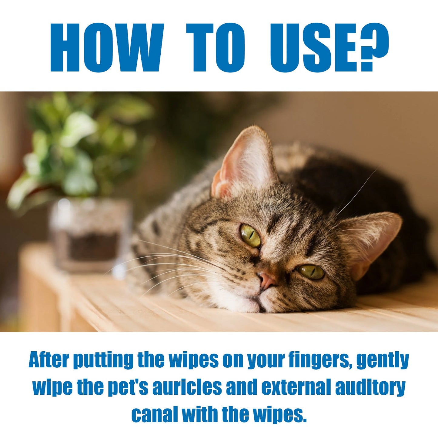 Premium Pet Ear Cleaning Finger Wipes
