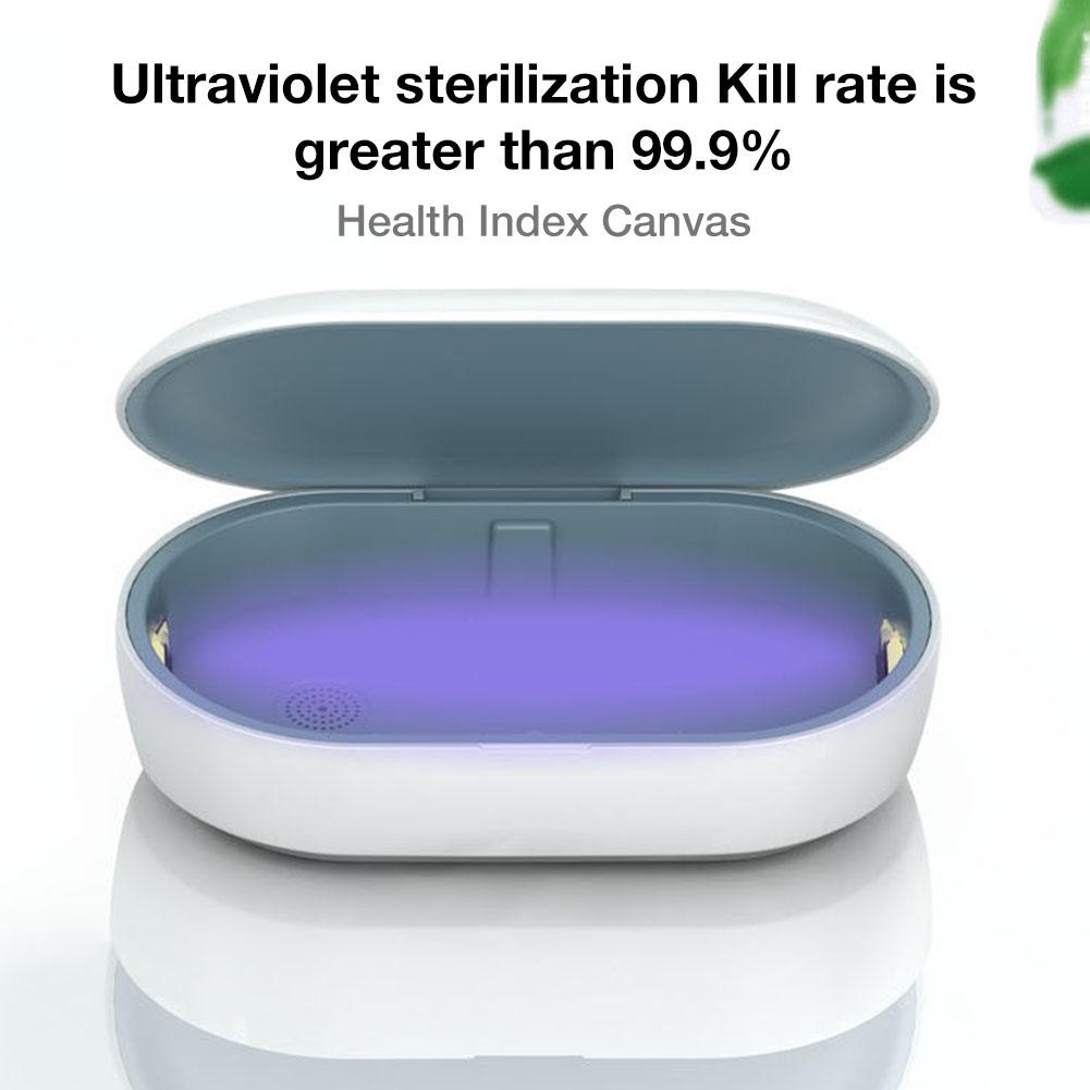 UV Light Phone Sterilizer Box 15W Mobile Phone Wireless Charging Cleaner Sterilizer Multi-function Ultraviolet Disinfection Box - Korvel