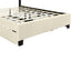 Elegant Queen Size Upholstered Platform Bed with Storage and Trundle