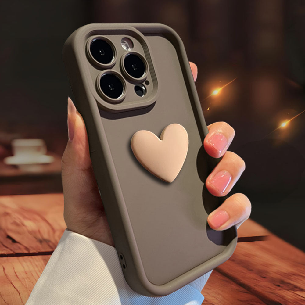 3D Love Protective Case for Apple iPhone 15 - Matte Finish
