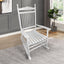 Premium White Balcony Porch Rocking Chair