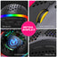 Hole hollow lightweight wireless 2.4G charging gaming mouse RGB luminous office mechanical mouse - Korvel