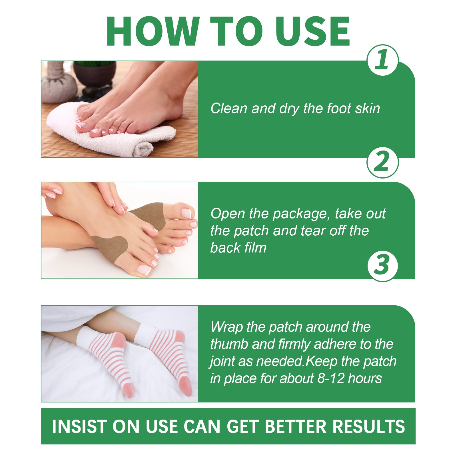 Bunion Relief Patch Corrects Thumb And Foot Joint Valgus And Relieves Swelling And Pain Foot Care Patch - Korvel