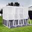 Greenhouse Wooden Lean to Greenhouses for Outdoors Heavy Duty Walk in Green House for Outside Winter - Korvel