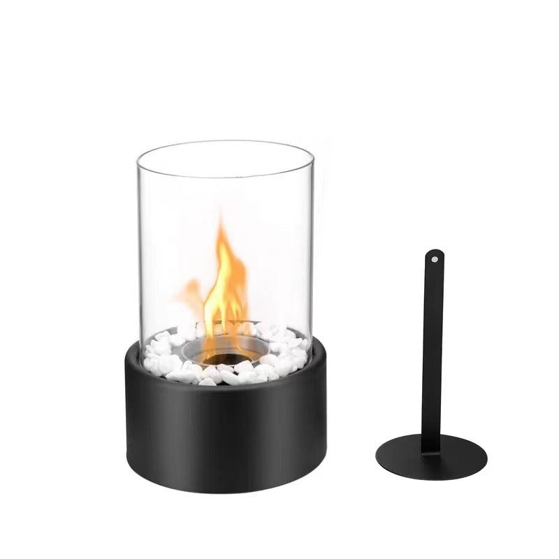 Lampe de cheminée à alcool intérieure élégante pour une ambiance chaleureuse