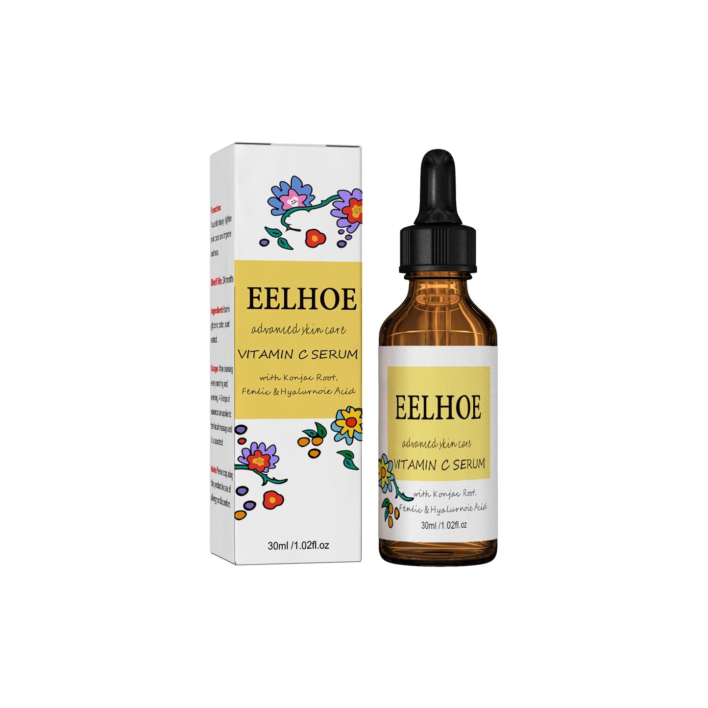 Vitamin C Essence, Brightens Skin, Moisturizes Shrink Pores Firming And Anti-Wrinkle Solution - Korvel
