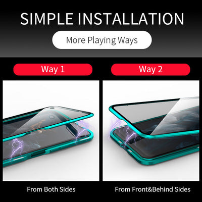 For Xiaomi  360 Full Cover Double Sided Tempered For K50 k50pro  Front And Back Glass Phone Case - Korvel