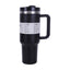 40 oz Insulated Tumbler with Straw, Handle & Lid – Stainless Steel, Hot & Cold Drinks, Fits Car Cup Holders - Korvel