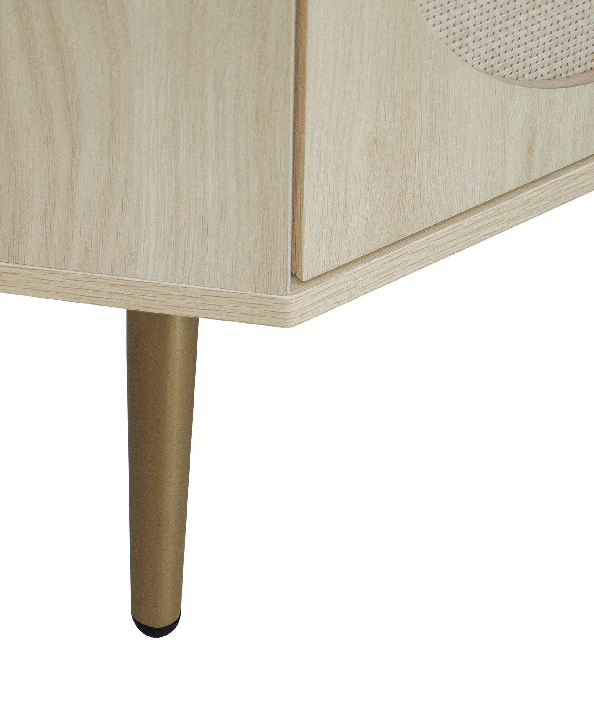 Corner cabinet ,Rattan door,Freestanding Corner Tables For Small Spaces, Corner Shelf Stand For Living Room, Kitchen, Bathroom - Korvel