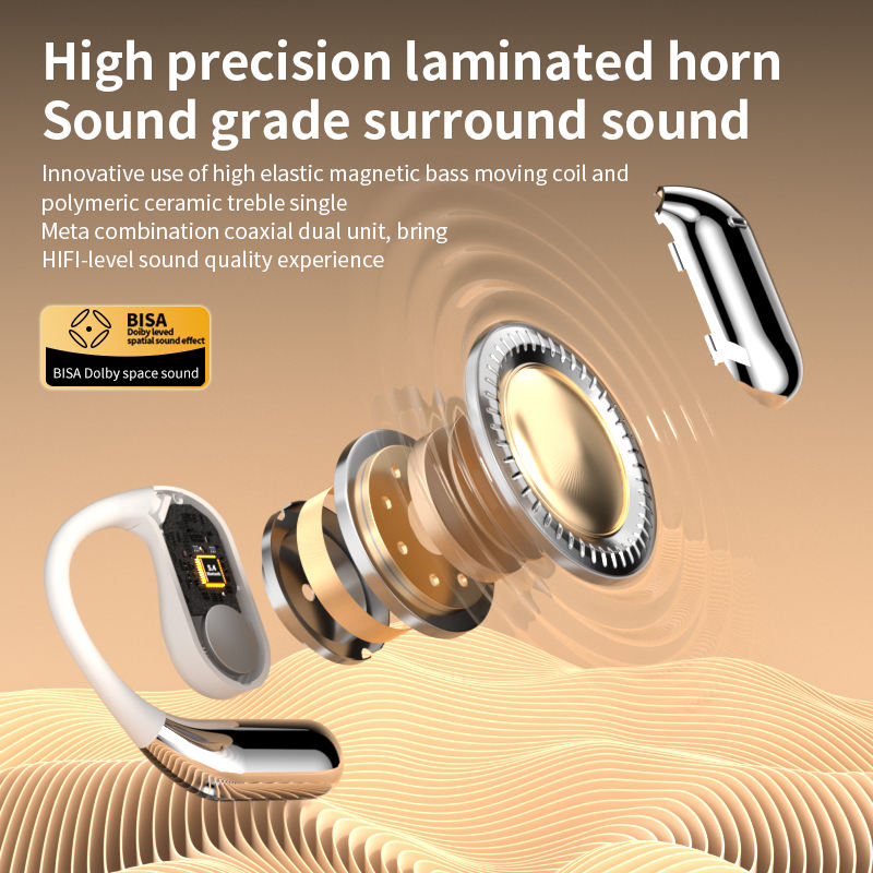 Active noise cancelling earphones wireless 5.3 noise-cancelling earphones hand free wireless headphones with mic Q16PRO - Korvel