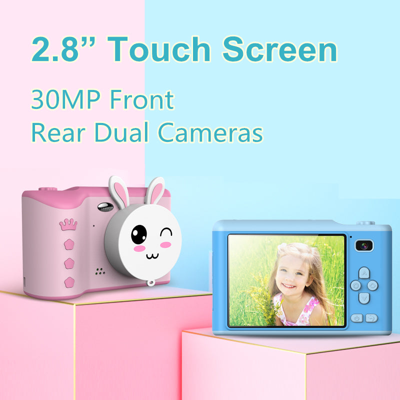 2.8 Inch HD Dual-Camera Children's Digital Camera Mini Small SLR Can Take Pictures Interest Toy Gift - Korvel