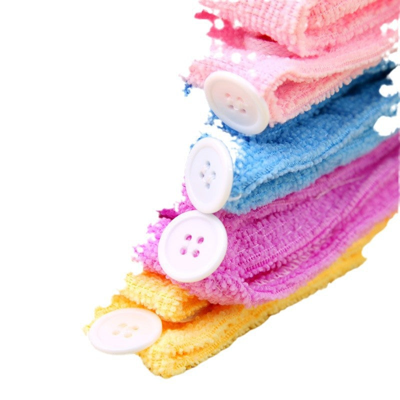 Style Solid Color Water-Absorbing Hair Drying Cap Thickened Hair Towel Dry Bath Hat - Korvel