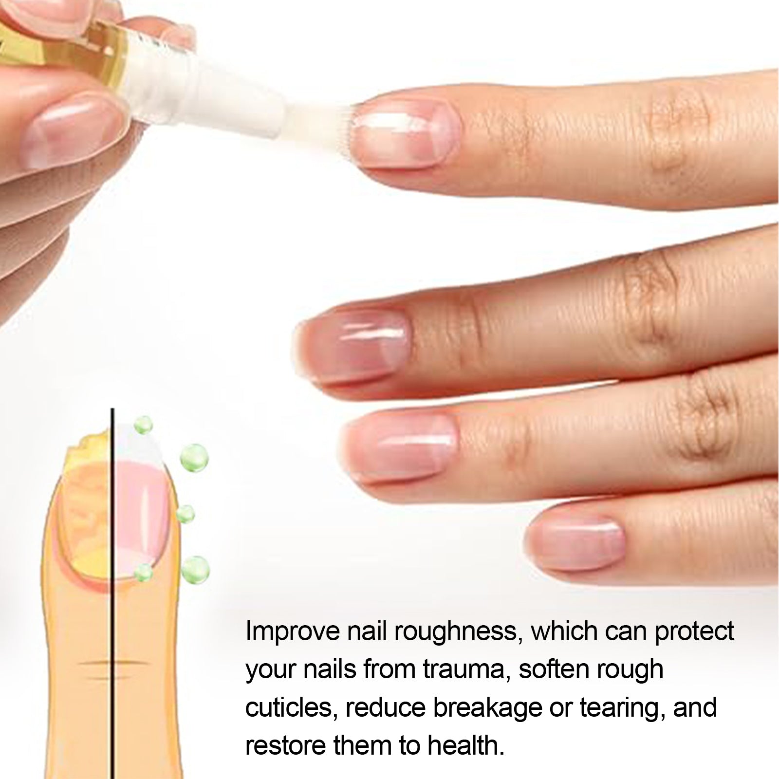 Cuticle Oil Pen, Manicure Moisturizes And Softens Cuticles To Reduce Breakage Thickening Brightening Nails - Korvel