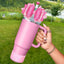 Cup Boot for Stanley 40/30 oz: Straw Cover, Bow Topper, Diamond Caps, Bottom Protector, 3 PCS Set. - Korvel