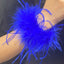 Real Ostrich feather cuff plumes bracelet for women white Cuffs pens Shirt with feathers girls fur cuffs ornament boa plume - Korvel
